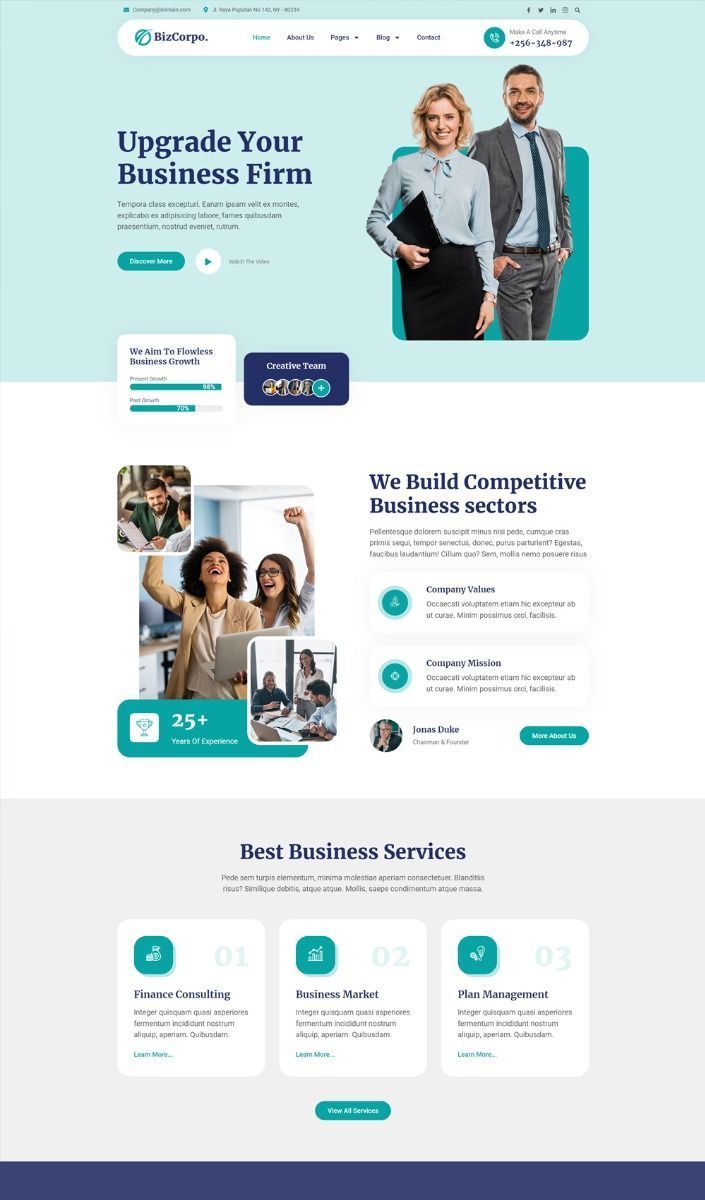 BizCorpo website